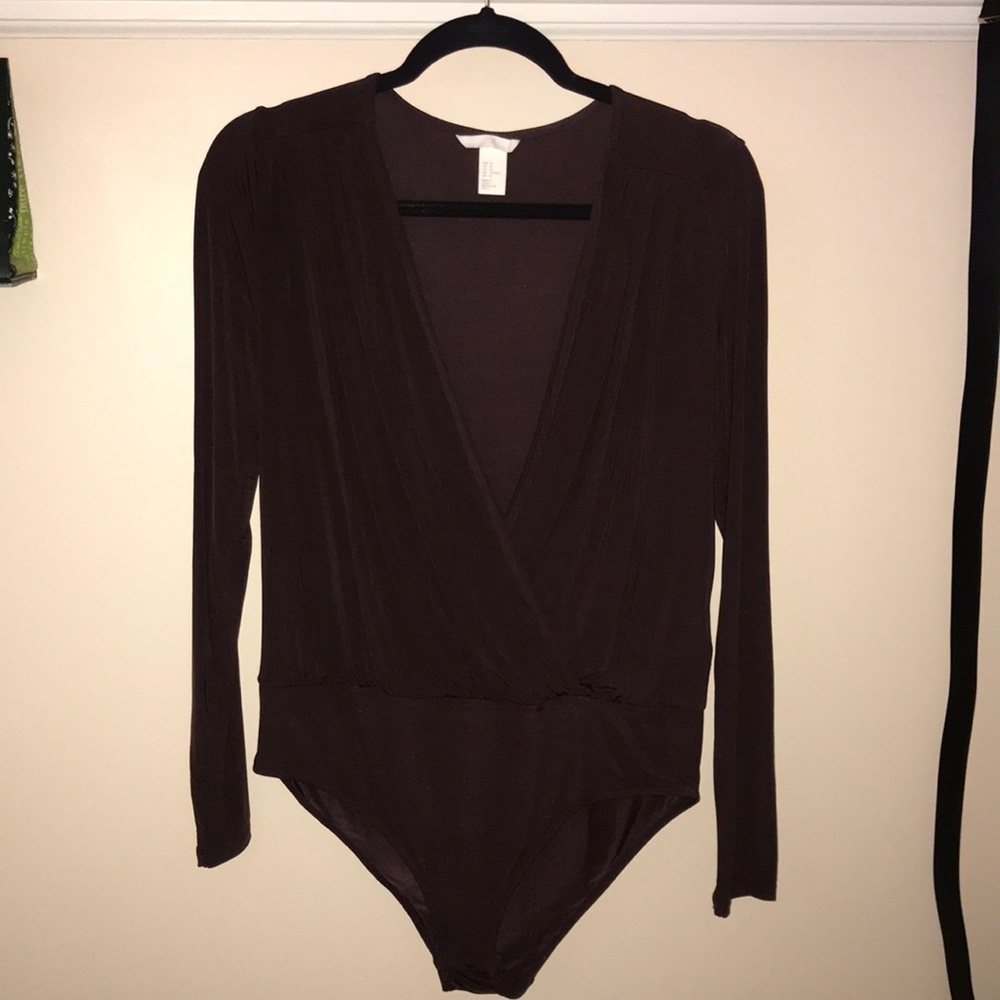H&M draped bodysuit • Size M